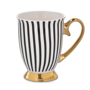 Kubek porcelanowy Diana Gold 300 ml paski AMBITION 757713
