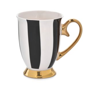 Kubek porcelanowy Diana Gold 300 ml pasy grube AMBITION 757704