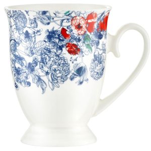 Kubek porcelanowy Diana Kwiatki Niebieskie 300 ml AMBITION 757710