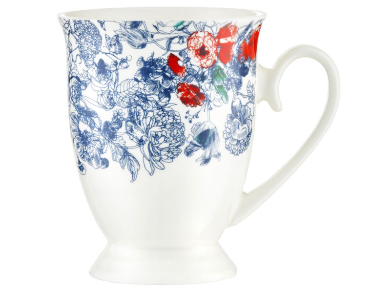 Kubek porcelanowy Diana Kwiatki Niebieskie 300 ml AMBITION 757710