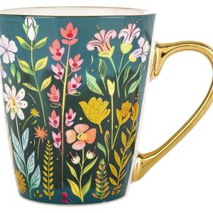 Kubek porcelanowy Flower Green 300 ml 938498