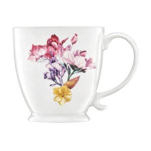 Kubek porcelanowy Garden na stopce 480 ml kwiatek AMBITION 169886