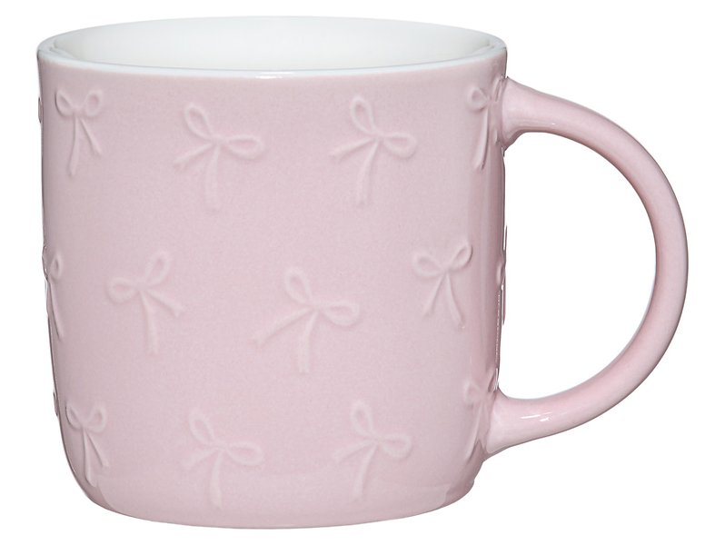 Kubek porcelanowy Kokardy 350 ml różowy 940545