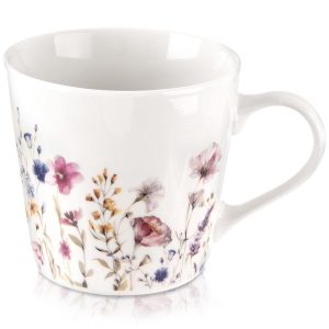 Kubek porcelanowy kwiaty 430 ml 790770