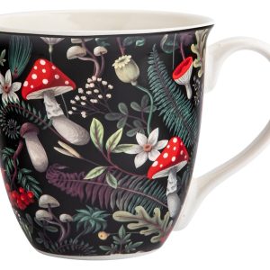 Kubek porcelanowy NBC Muchomory 630 ml czarny 801189 Kubek porcelanowy NBC Muchomory 630 ml czarny 801189