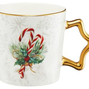 Kubek porcelanowy Star Winter Deco 390 ml biały 772493 Kubek porcelanowy Star Winter Deco 390 ml biały 772493