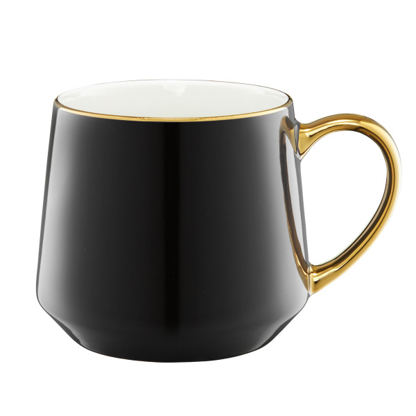 Kubek Royal 460 ml czarno-złoty AMBITION 458910
