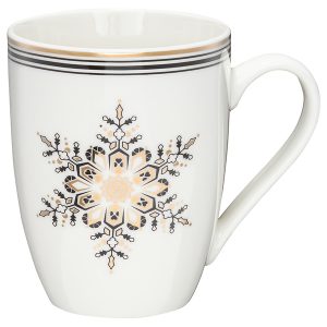 Kubek świąteczny Art Deco Stars NBC 370 ml biały 343112 Kubek świąteczny Art Deco Stars NBC 370 ml biały 343112