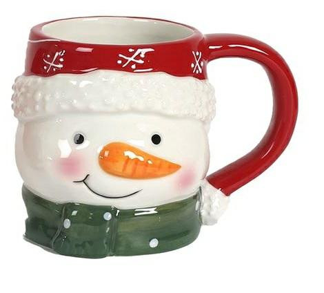 Kubek świąteczny Bałwanek 300 ml ceramiczny 379354