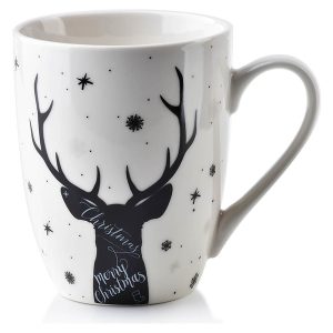 Kubek świąteczny Santa Lila 350ml biały 108677 Kubek świąteczny Santa Lila 350ml biały 108677
