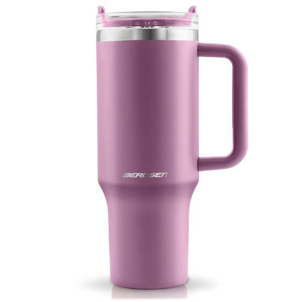 Kubek termiczny Berdsen termos ze słomką 1180ml stal nierdzewna 1029950