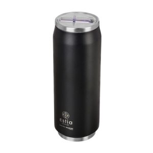 Kubek termiczny Midnight Black 500 ml stal nierdzewna czarny ze słomką 853058