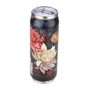 Kubek termiczny Midnight Blossom 500 ml stal nierdzewna czarny w kwiaty 853050