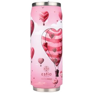 Kubek termiczny ze słomką Love Ascend 500 ml stal nierdzewna różowy 951405