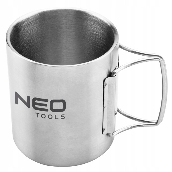 Kubek turystyczny stalowy kempingowy 320ml NEO Tools 63-150 454913