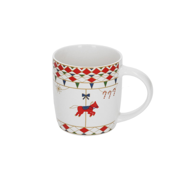 Kubek Xmas Carousel - Biały, Pojemność - 370 ml 726694