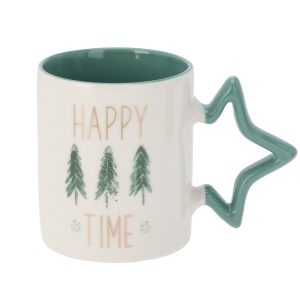 Kubek Z Uchem Świąteczny 380 Ml Porcelanowy Zimowy Świąteczny 802590 Kubek Z Uchem Świąteczny 380 Ml Porcelanowy Zimowy Świąteczny 802590
