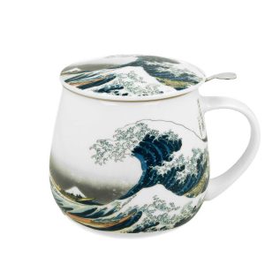 Kubek z zaparzaczem 430 ml Hokusai The Great Wave do Kawy Herbaty 648663 Kubek z zaparzaczem 430 ml Hokusai The Great Wave do Kawy Herbaty 648663
