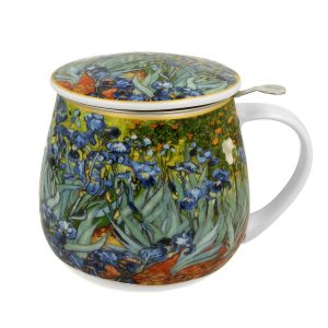 Kubek z zaparzaczem 430 ml Van Gogh Irises do Kawy Herbaty 648632 Kubek z zaparzaczem 430 ml Van Gogh Irises do Kawy Herbaty 648632