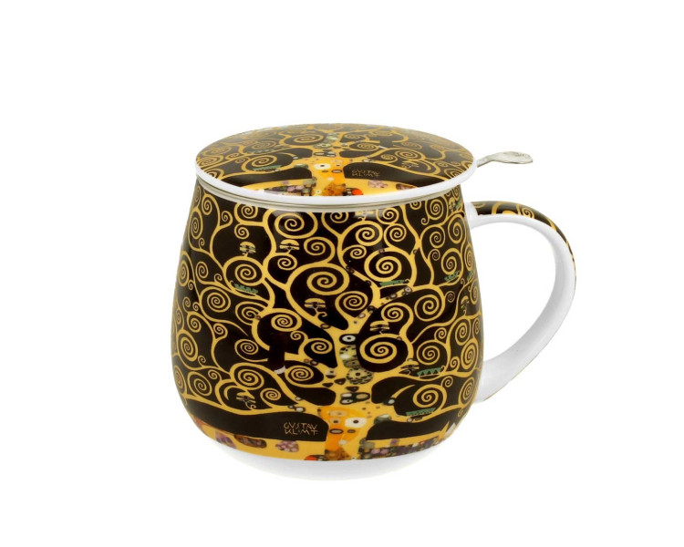 Kubek z zaparzaczem Klimt Tree Of Life 430 ml do Kawy Herbaty 648633