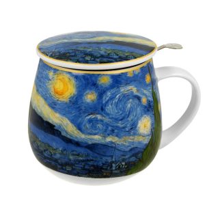 Kubek z zaparzaczem Van Gogh Starry Night 430 ml do Kawy Herbaty 648647 Kubek z zaparzaczem Van Gogh Starry Night 430 ml do Kawy Herbaty 648647