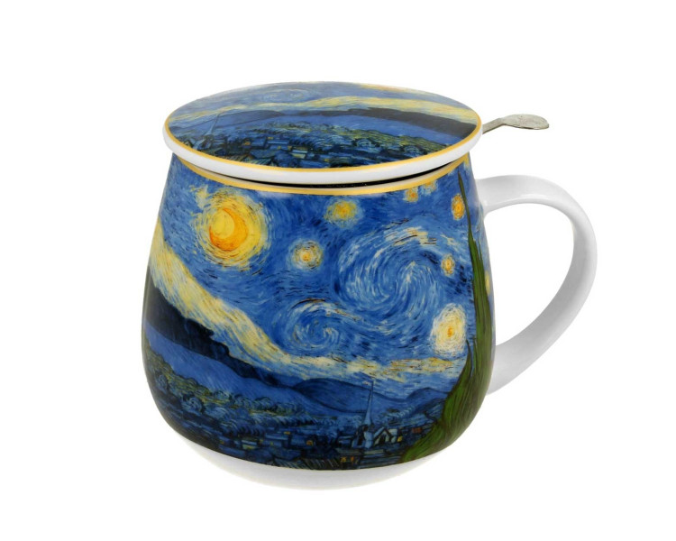 Kubek z zaparzaczem Van Gogh Starry Night 430 ml do Kawy Herbaty 648647