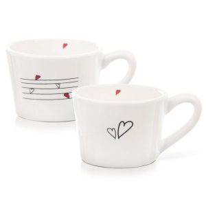 Kubki ceramiczne SERCE 210 ml 2 szt. 741543 Kubki ceramiczne SERCE 210 ml 2 szt. 741543