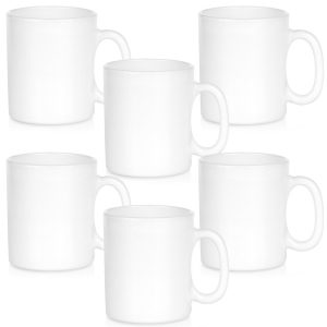 Kubki szklane białe 300 ml 6 szt. 741567 Kubki szklane białe 300 ml 6 szt. 741567