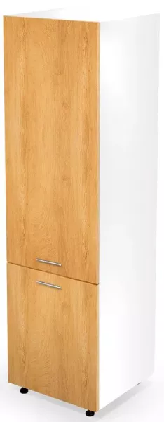 Kuchenna szafka do zabudowy lodówki dąb miodowy - Xynix 638517