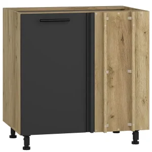 Kuchenna szafka narożna dąb craft + antracyt – Zyax 641728