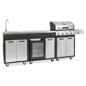Kuchnia Gazowa Brenner Grill Premium Z Lodówką Szafką Kranem 223446 Kuchnia Gazowa Brenner Grill Premium Z Lodówką Szafką Kranem 223446