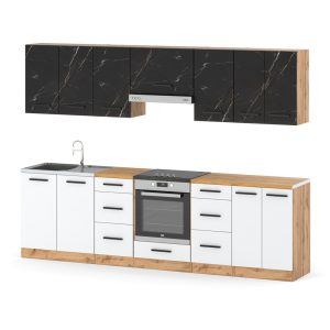 Kuchnia modułowa duża 2.8m wotan san sebastian biały mat 595379 Kuchnia modułowa duża 2.8m wotan san sebastian biały mat 595379