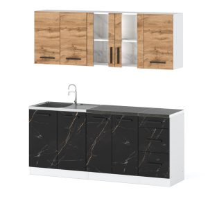 Kuchnia modułowa mała rest 2.0m biały wotan san sebastian 602100 Kuchnia modułowa mała rest 2.0m biały wotan san sebastian 602100