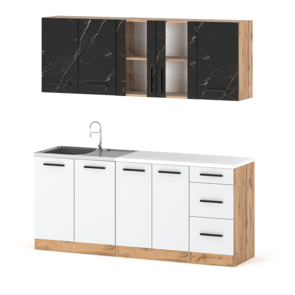 Kuchnia modułowa rest 2.0m mała wotan san sebastian biały 602135