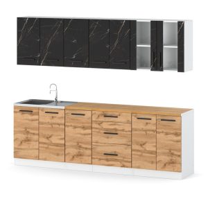 Kuchnia nowoczesna 2.6m remino biały san sebastian wotan 576560