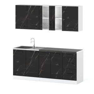 Kuchnia nowoczesna modułowa rest 2.0m biały san sebastian 602028 Kuchnia nowoczesna modułowa rest 2.0m biały san sebastian 602028