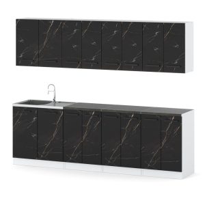 Kuchnia nowoczesna vero 2.6m modułowa biała san sebastian 576656 Kuchnia nowoczesna vero 2.6m modułowa biała san sebastian 576656