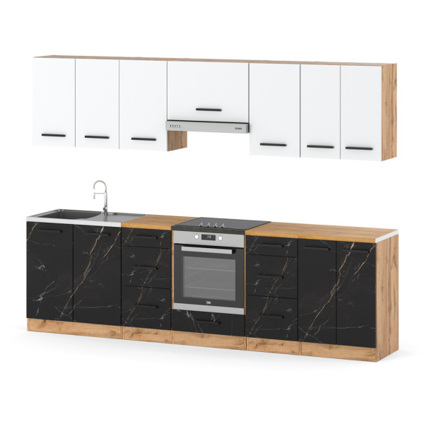 Kuchnia piekarnik modułowa 2.8m wotan biały san sebastian 595404