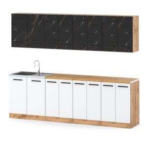 Kuchnia vero 2.6m nowoczesna wotan san sebastian biała mat 576622 Kuchnia vero 2.6m nowoczesna wotan san sebastian biała mat 576622