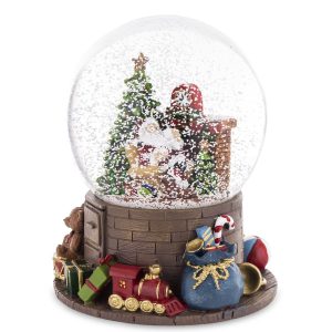 Kula śnieżna grająca z Mikołajem i choinką Ø 13 cm 148005 Kula śnieżna grająca z Mikołajem i choinką Ø 13 cm 148005