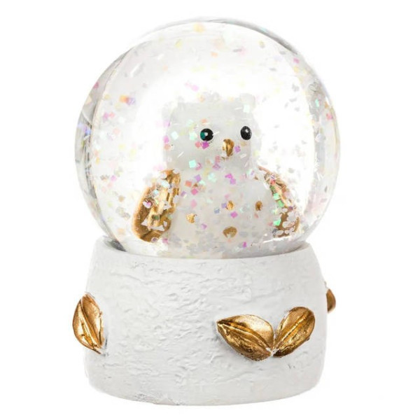Kula śnieżna z reniferem lub sową Ø 4,5 cm 140773