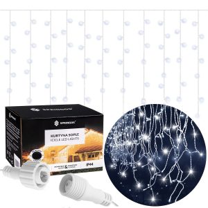 Kurtyna świetlna 1000 led girlanda, lampki zewnętrzne sople 325028 Kurtyna świetlna 1000 led girlanda, lampki zewnętrzne sople 325028