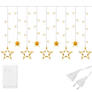 Kurtyna świetlna 138 Led lampki wewnętrzne ciepły biały 336012 Kurtyna świetlna 138 Led lampki wewnętrzne ciepły biały 336012