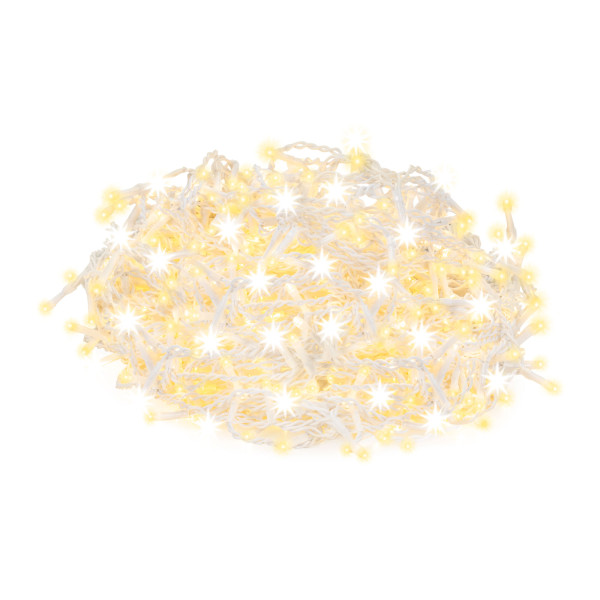 Kurtyna świetlna 500 led girlanda lampki zew. 24 m biały ciepły 336062