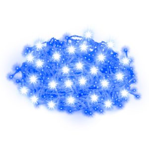 Kurtyna świetlna 500 led girlanda lampki zew sople niebieski 325014 Kurtyna świetlna 500 led girlanda lampki zew sople niebieski 325014