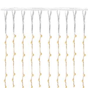 Kurtyna świetlna ciepły biały 200 Led 3×2 m lampki wewnętrzne USB 324059 Kurtyna świetlna ciepły biały 200 Led 3×2 m lampki wewnętrzne USB 324059