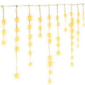 Kurtyna świetlna Feeric Tworzywo Ciepła Biel 10m 600 LED 827185 Kurtyna świetlna Feeric Tworzywo Ciepła Biel 10m 600 LED 827185