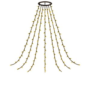 Kurtyna Świetlna Lampki Na Choinkę 300 lampek LED 12 Pasm 843349 Kurtyna Świetlna Lampki Na Choinkę 300 lampek LED 12 Pasm 843349