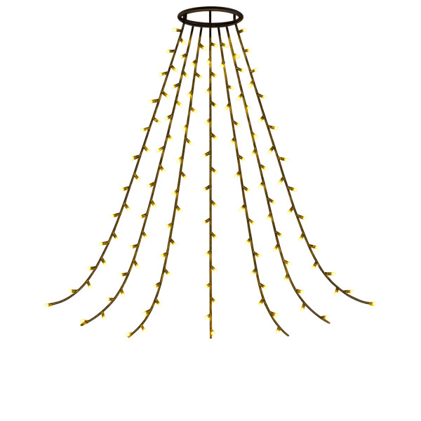 Kurtyna Świetlna Lampki Na Choinkę 300 lampek LED 12 Pasm 843349