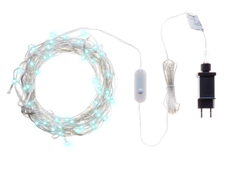 Kurtyna świetlna LED 150 cm transparentna 306017